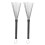 2 Pcs Retractable Stainless Steel Jazz Drum Brushes with Rubber Handle for Precision Play 1