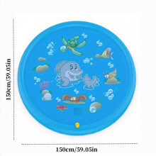 Tapete inflável aquático AUMIY para crianças - Cama dobrável para brincar ao ar livre com aspersor, material de PVC, perfeito para festas de