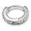 Orecchino da donna con strass, mini piercing semplice a cerchio per lobo, trago e orecchie. 3