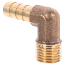 Adaptateur de tuyau, connecteur d'eau, filetage extérieur, coude à embout cannelé pour raccords en cuivre