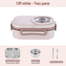 Lunchbox ze stali nierdzewnej, pracownik biurowy, lunchbox dla ucznia, lunchbox z hermetyczną miską na zupę, pojemnik na sztućce dla ucznia,