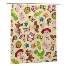 Sprchový závěs Toy Story 72x72 palců - Voděodolný, Odolný proti plísním, Zatemňovací závěs pro soukromí, Patchworkový umělecký tisk,