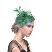 Kapelusze Yubnlvae Fascinators dla kobiet - spinka do włosów z kwiatowym wzorem i piórami, pasujące na wesela, przyjęcia herbaciane i inne