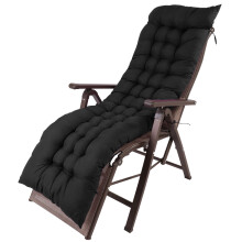 Liegestuhlkissen, Terrassen-Chaiselongue-Kissen, 61,02 x 19,90 Zoll, Liegestuhlkissen, Relaxsesselkissen mit Bändern