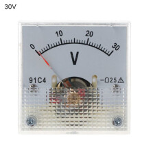 Woltomierz DC, analogowy miernik panelowy 0-30V 0-30V 0-30V