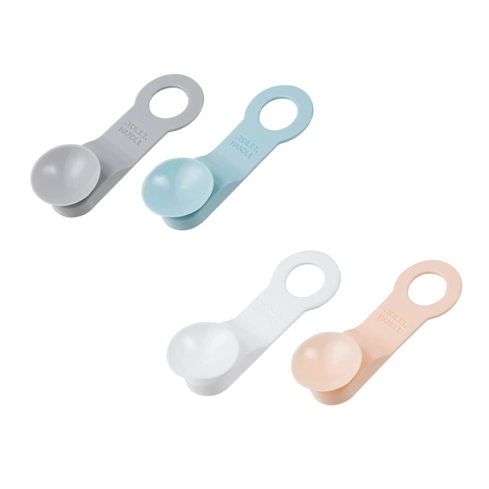 4 Pack Toilet Seat Lifter and Lid Opener with Strong Suction, Touch NonSlip Handles for Bathroom