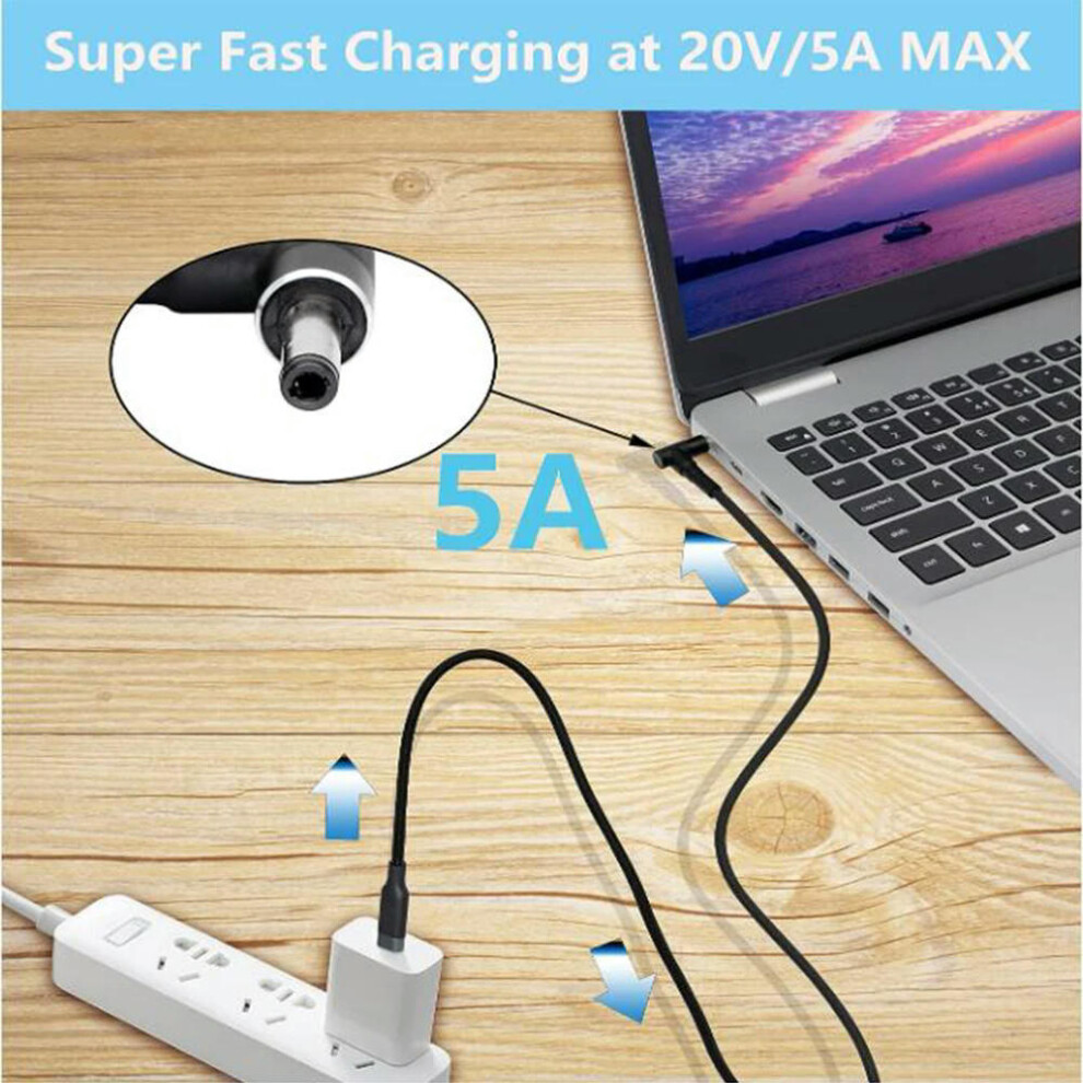 For Usb C Type C Pd To 4.0 X 1.7Mm Laptop Cable Cord Dc Power Connector For Book 14 For 9482828481673