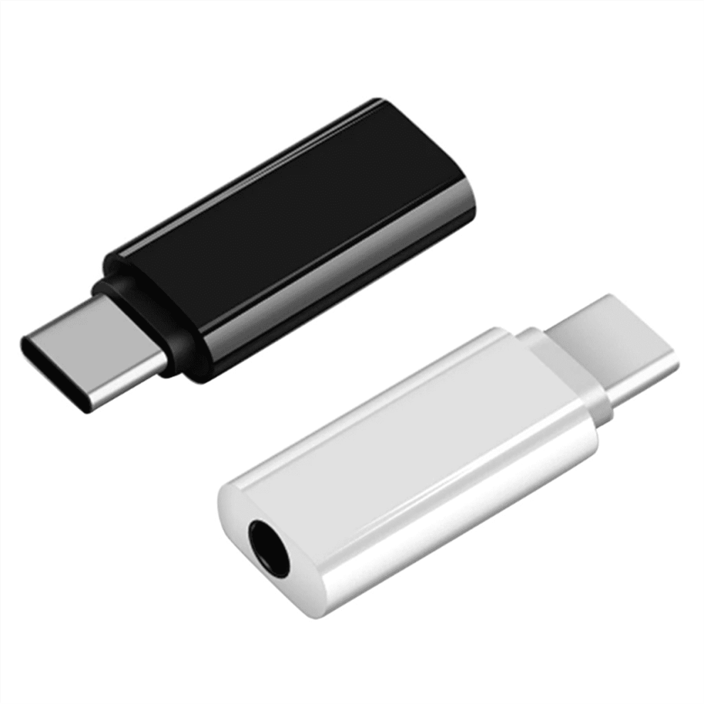 2Pcs Type-C To 3.5Mm Jack Converter Earphone Audio Adapter Cable Type Usb C To 3.5 Mm Female Headphone Aux Cable Adapter Black 9482828482373
