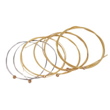6 PCS/ Set Assorted Sizes Steel Guitar Strings for 6 String Folk Acoustic Guitar 0.3mm 0.41mm 0.61mm 0.81mm 1.71mm 1.35mm