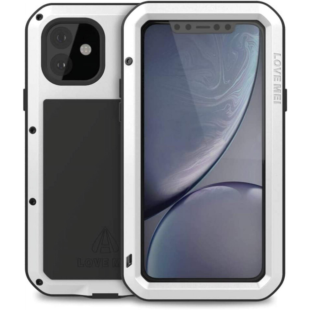 Bpowe For Compatible With Iphone 11 Case,Super Shockproof Silicone Aluminum Metal Gorilla Glass Armor Tank Heavy Duty Sturdy Protector 9173940182431