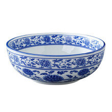 OUNONA1Pc Bols en céramique de style chinois, bol en porcelaine bleue et blanche pour usage domestique