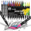 Μαρκαδόροι NOGIS Art Brush για ηλικίες 8-12 ετών, συμβατοί με βιβλία ζωγραφικής ενηλίκων, 5