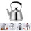Guangmc CALLARON Τσαγιέρα τσαγιού από ανοξείδωτο ατσάλι με σφύριγμα 5 λίτρων, λαβή 2
