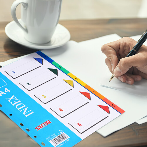 Intercalaires de classeur A4 à onglets, 2 pièces, pour une organisation optimale. 1
