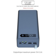 USB16X18650Akkupankin latauskotelo C16