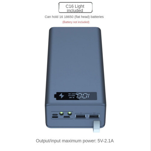 Θήκη φόρτισης μπαταριών USB16X18650C16