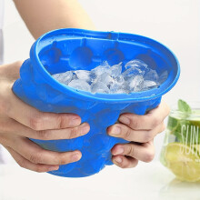 2-in-1-Eisbehälter und Eiswürfelform aus Silikon, geeignet für Bars, Clubs, Restaurants und den privaten Gebrauch, langlebig, leicht zu reinigen,