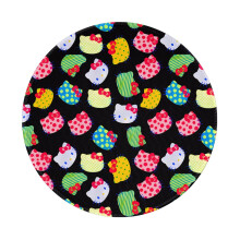 Tapis de souris rond en caoutchouc antidérapant Hello Kitty, imperméable, pour bureau, 2 pièces, 8 pouces. Accessoires de bureau.