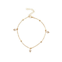 Herenarmband van touw met parel, verstelbare armband en enkelband in Tibetaanse stijl, te combineren met religieuze sieraden, geschikt voor elke