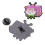 Διακοσμήσεις Halloween Rose TV Set Καρφίτσα Πέτου Κονκάρδες για Κορίτσια και Αγόρια 3