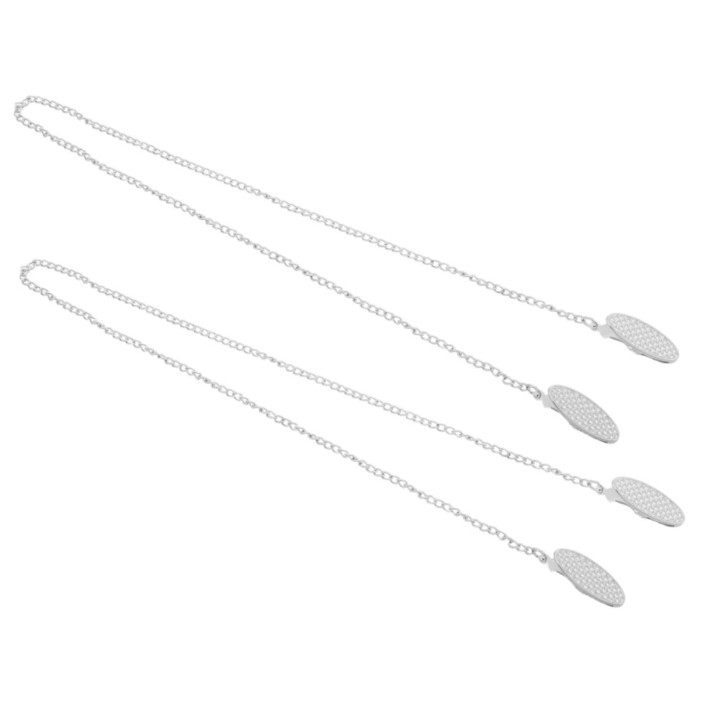 Bib Clip Chain Set for Dining and Travel, Adjustable Napkin Holder for Adults and Kids