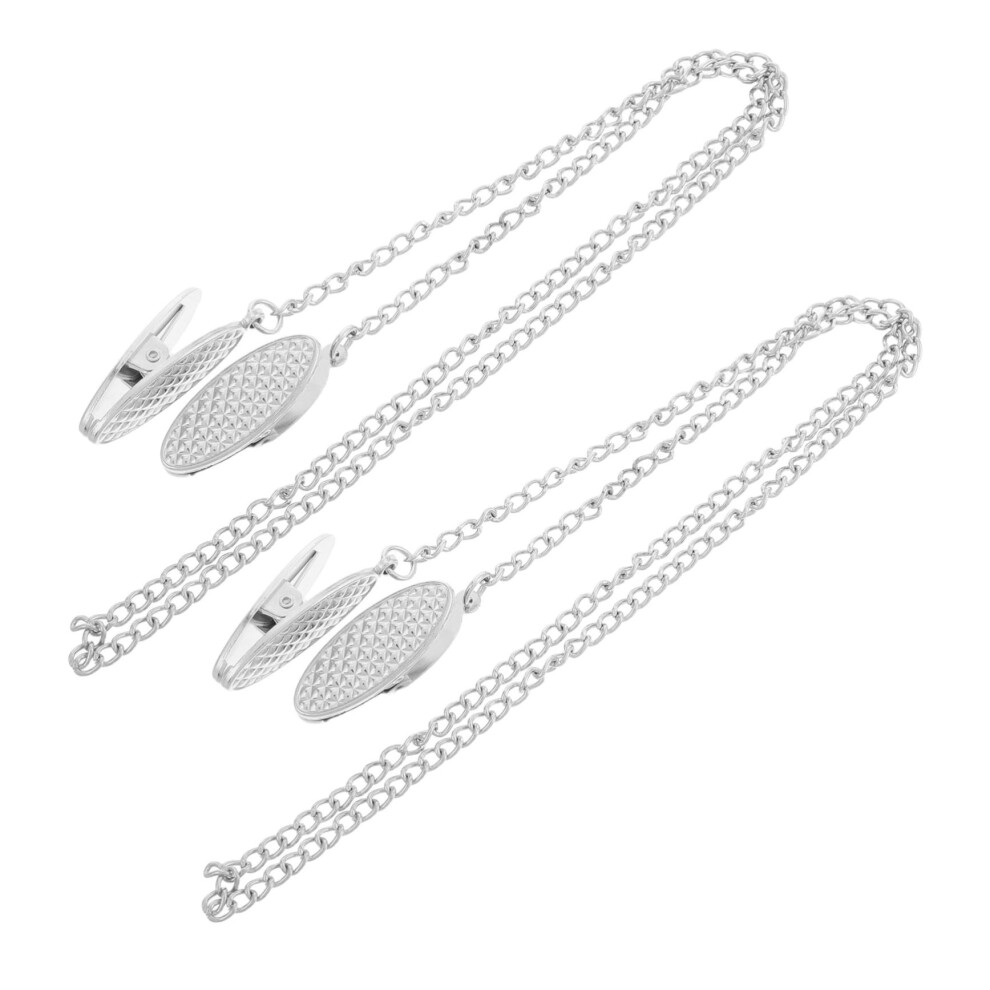 2Pcs Bib Clips and Pacifier Clip Set, Secure Clasp, Durable Lightweight Design for Stroller and Home Use