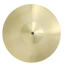 12 Inch Brass Alloy Drum Set Cymbal with Golden Finish for Beginner Practice