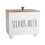 Tampon Organizer Solid Wood Bathroom Storage Box with DustProof Lid and Triple Compartments 1