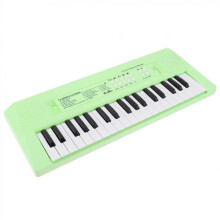37 Key Electronic Keyboard with Microphone, Dual Timbre Mode, Split Function, Beginner Digital Piano Green