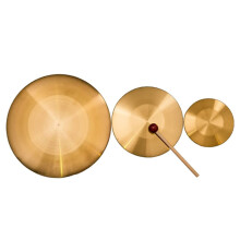 32cm Brass Chinese Gong with Mallet, Clear Projecting Sound, Antiqued Finish for Ceremony and Events