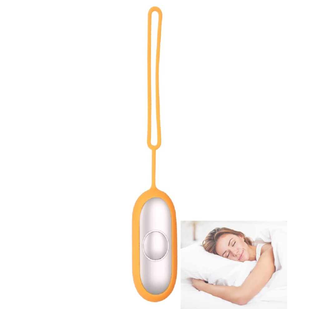 Yellow Sleep Aid Device With Dual Mode Therapy For Anxiety Relief, Usb Rechargeable, Bright