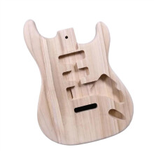 DIY Electric Guitar Body Kit SSH Paulownia Wood Unfinished Predrilled for Custom Build