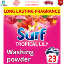 Surf Tropical Lily Washing Powder joy infused fragrane natural 23 washes 1.15 kg