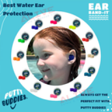 EAR BAND-IT Swimming Ear Plugs PUTTY BUDDIES FLOTEK Silicone Floating Surf Bath