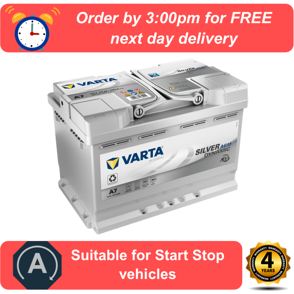 Varta Silver Agm A7 E39 096Agm Battery Audi A4 20 35Tdi B9 8W 2015