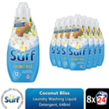 Surf Laundry Washing Liquid Detergent Coconut Bliss 5.18 Litre, 192 Washes