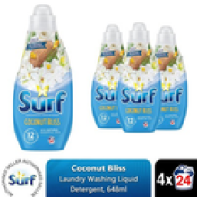 Surf Laundry Washing Liquid Detergent Coconut Bliss 2.6 Litre, 96 Washes