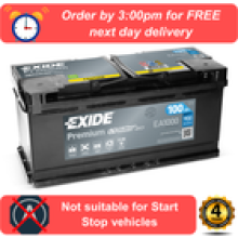 EA1000 EXIDE Premium Car Battery 019 Type Citroen Relay 20 BlueHDI 110 2014