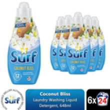 Surf Laundry Washing Liquid Detergent Coconut Bliss 3.89 Litre, 144 Washes