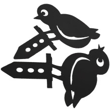 Ulkopuutarhan koristelu Koti Plug-in Chick Cards2pcs Kyltti Patsas Kukka Koristeet Panokset Taide Kana