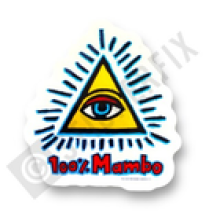 100% Mambo Surf Sticker 80s Style Vintage Classic Surfing