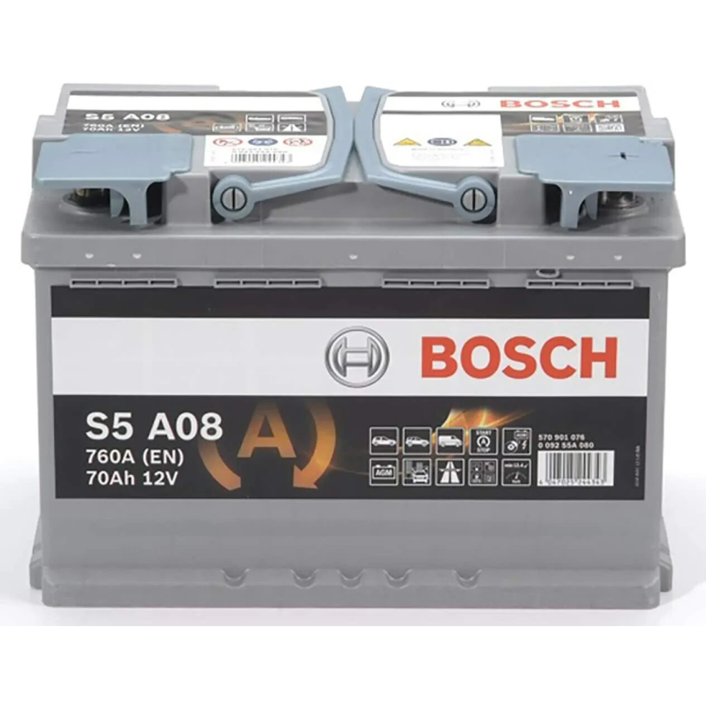 Bosch S5a08 S5a Agm 096Agm Car Battery Volkswagen Transporter 20 Tdi T5 T6