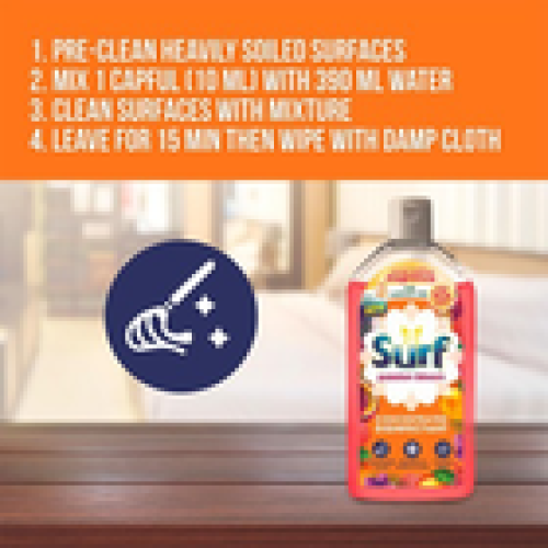 Surf Surf Concentrated Disinfectant Passion Bloom Multi-Purpose Cleaner, 240ml, 3pk 1