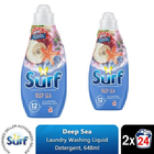 Surf Laundry Washing Liquid Detergent Deep Sea 1.30 Litre, 48 Washes