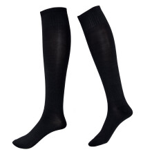 Calze sportive da uomo Besufy, calze lunghe sopra il ginocchio per calcio, baseball, hockey e altri sport, nere.