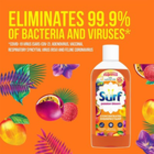 Surf Surf Concentrated Disinfectant Passion Bloom Multi-Purpose Cleaner, 240ml, 3pk 2
