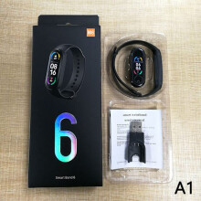 Montre connectée M6, bracelet de sport avec musique Bluetooth, bleu standard, noir standard