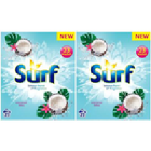 Surf 2 Pack Coconut Bliss Bio Detergent Laundry Washing Powder 2 x 23 Washes