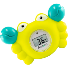 AYCORN Baby Thermometer Crab Bath Safety Toddler Bathtub Temperature Monitor