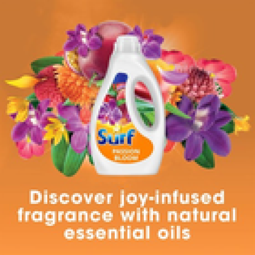 Surf Surf Laundry Washing Liquid Detergent Passion Bloom 945ml, 140 Washes 2